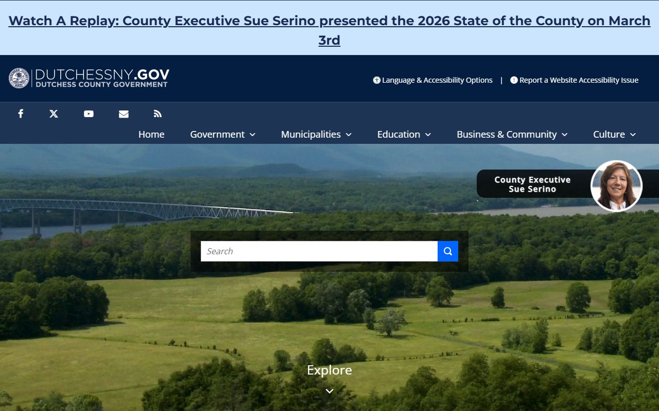 Dutchess County Clerk Office website for dissolution of marriage records