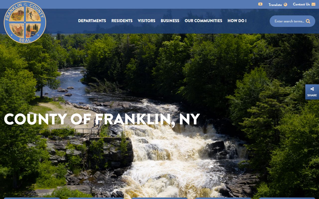 Franklin County Clerk Office website for dissolution of marriage records
