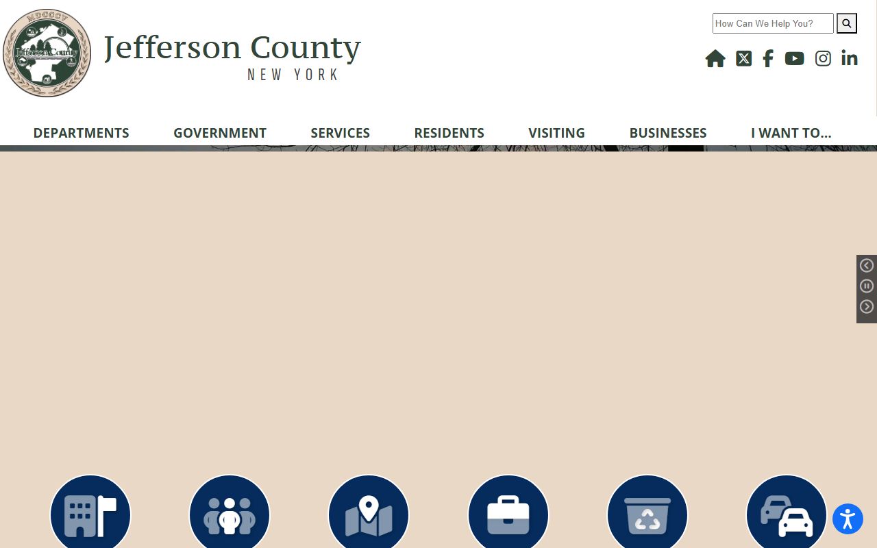 Jefferson County Clerk's Office website for dissolution of marriage records in Watertown NY