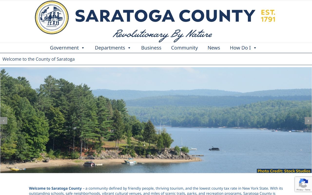 Saratoga County Clerk's Office website for dissolution of marriage records