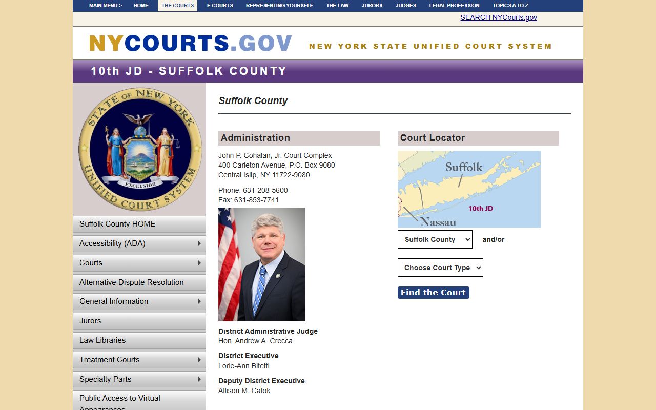 Suffolk County Supreme Court dissolution of marriage case processing